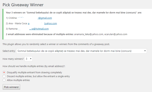 castigtori pampers miruna ioani